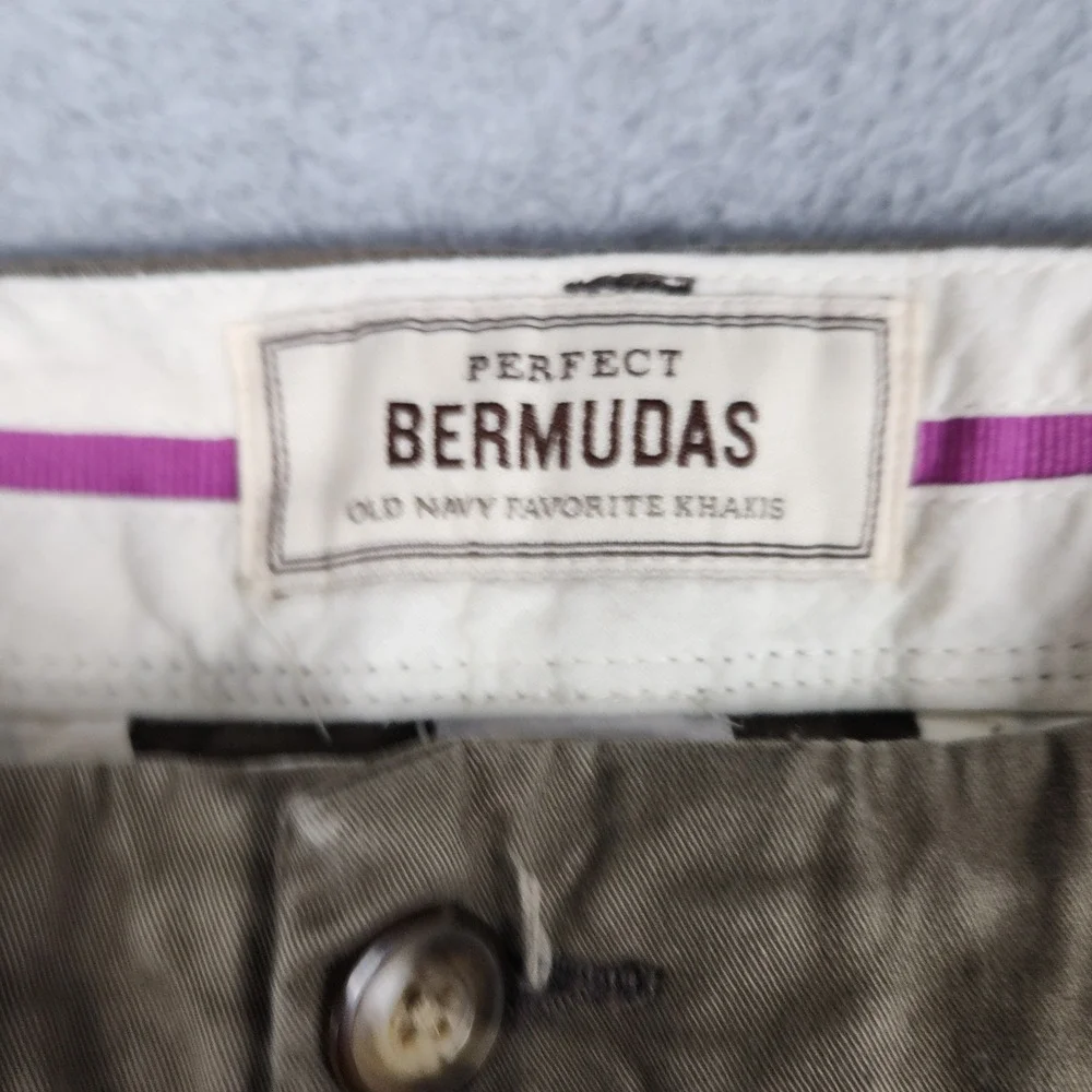 Old‎ Navy Perfect Bermudas Shorts Womens Size 10 Brown Low Rise Khaki Stretch